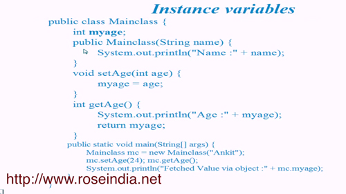 Instance Variables